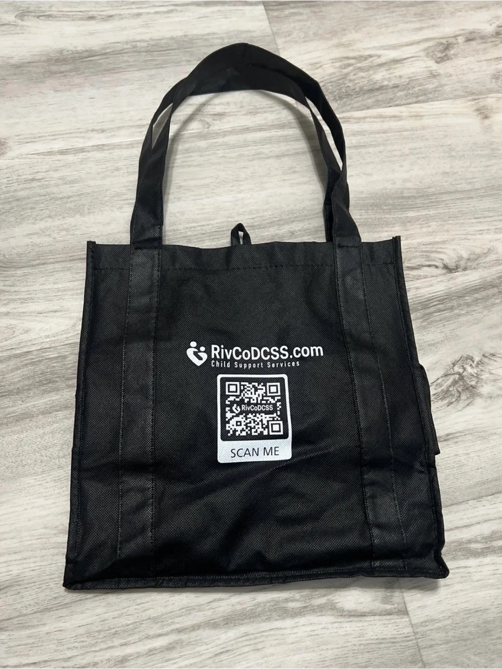 RivCoDCSS Black Promotional Tote Bag